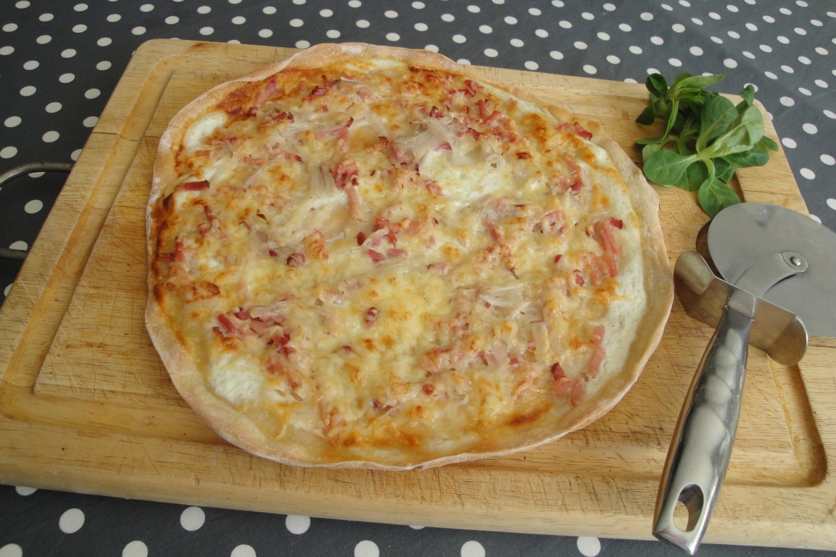 Tarte aux carottes & lardons