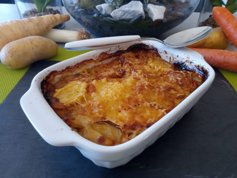Gratin aux légumes d'hiver