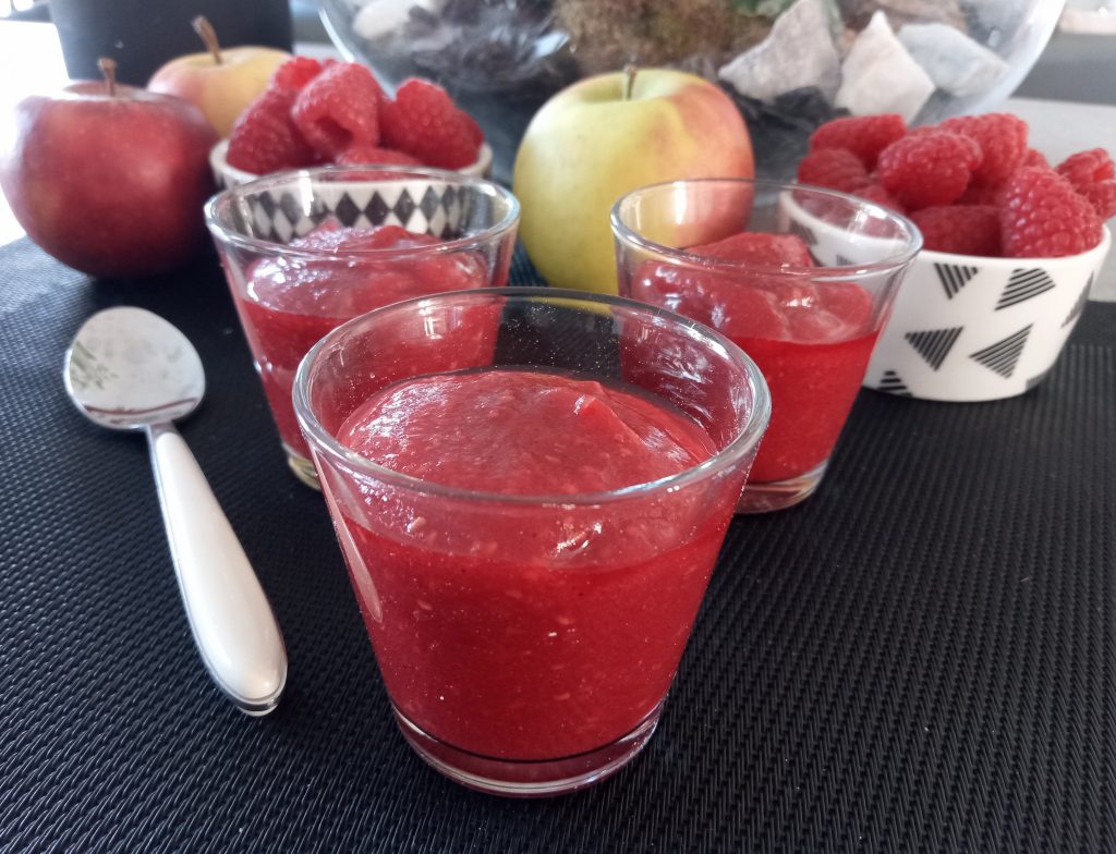 Compote pommes & framboises